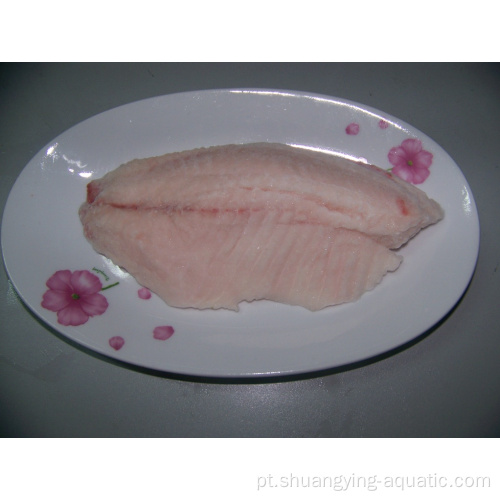 Filés de peixe de tilápia preta congelada fornecida IVP sem pele